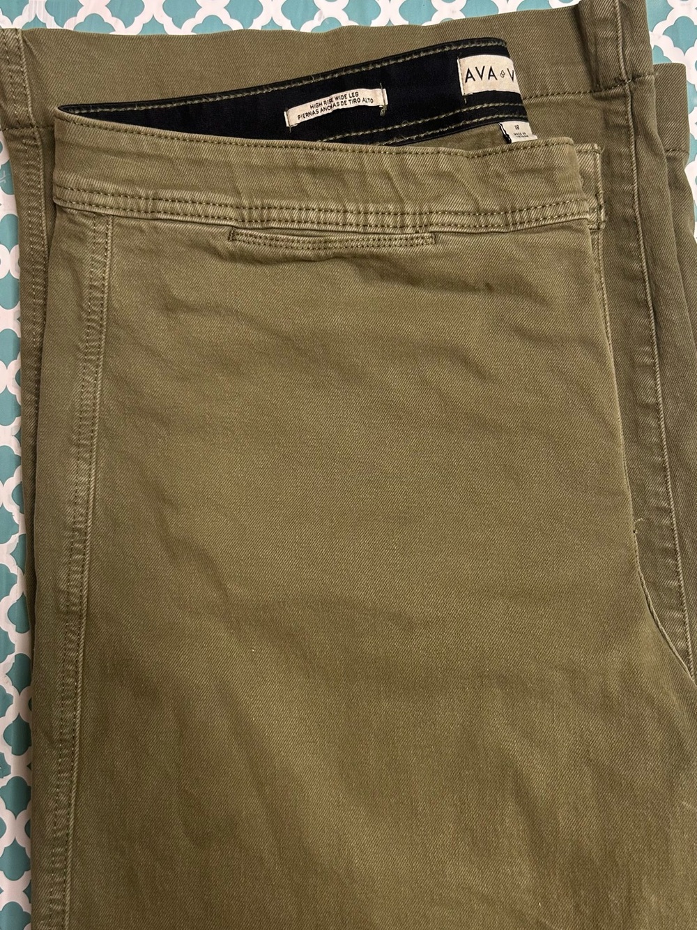 Ava & Viv Olive Wide Leg Pants size 18